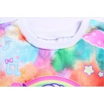 Pink Rainbow Colorful Unicorn Harajuku Funky Long Sleeve Fleece Sweatshirts Tops